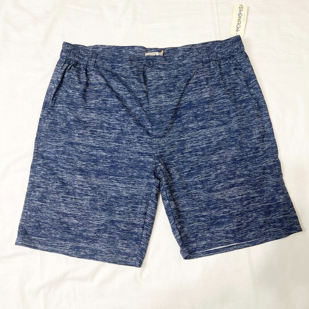 Modagoods Young USA High Surf Swim Trunk‎ Short Expandable Waist Blue 40/42